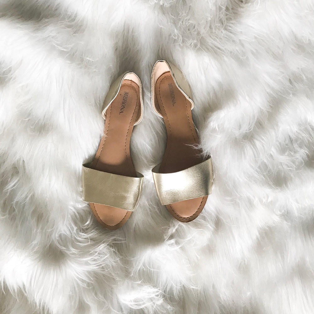 Merona Gold Flats